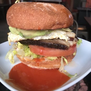 S/T Hooligan's - PBLT .. hmmmmmm perfect  Pork belly, avocado, fried egg , lettuce, tomato, sombal , great combination ( only 11.30am -4 pm) - Cajun/Creole Near Me - Seattle, Washington
