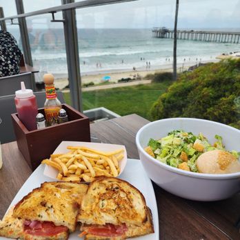 Caroline's Seaside Cafe by Giuseppe - Tuna melt and caesar salad - Cafes Near Me - La Jolla, California