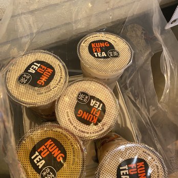 Kung Fu Tea - six cupcakes wrapped in plastic - Bubble Tea Near Me - Hoboken, New Jersey