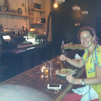 Lucali - Eating at the bar...nice and private! - Italian Near Me - Miami Beach, Florida