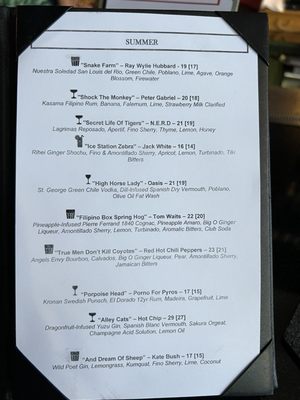 Menu photo 8 Blood & Sand St Louis, MO
