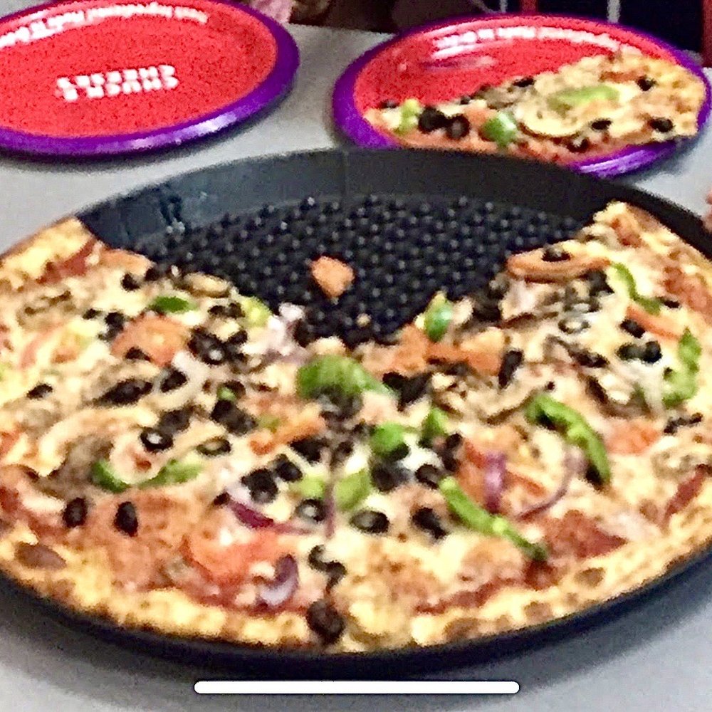 Chuck E. Cheese - Veggie Super Combo Pizza - Pizza Near Me - West Hills, California Chuck E. Cheese - Veggie Super Combo Pizza - Pizza Near Me - West Hills, California