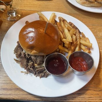 Biltmore Stable Cafe - BBQ Pork Sandwich with Fries - American Near Me - Asheville, North Carolina