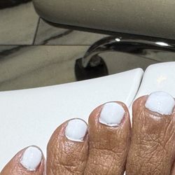 If you look closely my skin  / cuticle is painted:-(  I only want my toe nails to have polish on them.