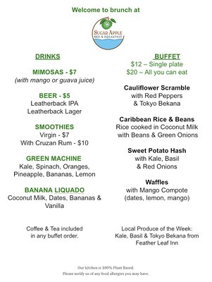 Menu photo 2 Sugar Apple Christiansted, VI Menu photo 2 Sugar Apple Christiansted, VI