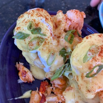 Rebel Dog Coffee Co. & Tavern PLAINVILLE - Lobster Benny! Look at those chunks oh my mouth is watering again. - Coffee & Tea Near Me - Plainville, Connecticut