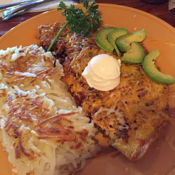 Rex's Cafe - Mexican Omelette with hash browns on the side. Delicious! - Breakfast & Brunch Near Me - San Pedro, California