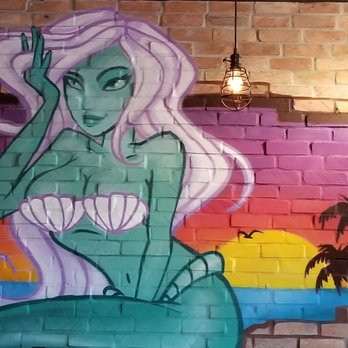 Cajun Boil - Sexy mermaid on the wall is very cute. - Cajun/Creole Near Me - Miami, Florida