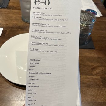 E+O Kitchen - The Banks - Cocktail Menu - Asian Fusion Near Me - Cincinnati, Ohio E+O Kitchen - The Banks - Cocktail Menu - Asian Fusion Near Me - Cincinnati, Ohio