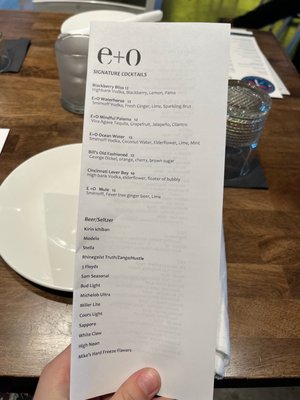 Menu photo 8 E+O Kitchen - The Banks Cincinnati, OH