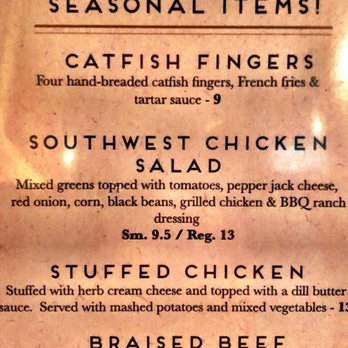 O'Neill's Restaurant and Bar - O'Neill's Seasonal Menu - Spring 2018 - Pubs Near Me - Leawood, Kansas