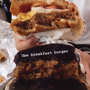 Egg Karne - Longanisa burger and Ube Breakfast Burger - Breakfast & Brunch Near Me - Herndon, Virginia Egg Karne - Longanisa burger and Ube Breakfast Burger - Breakfast & Brunch Near Me - Herndon, Virginia