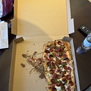 Grand Lux Cafe - Another so-called 18 inch with the pizza against one side of the 14in box - Desserts Near Me - Las Vegas, Nevada Grand Lux Cafe - Another so-called 18 inch with the pizza against one side of the 14in box - Desserts Near Me - Las Vegas, Nevada