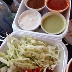 Twisters Tacos - Taco fixings and sauces