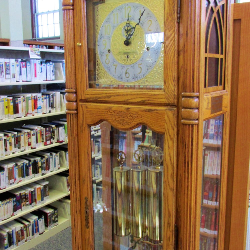 Gladys E. Kelly Public Library - I suspect the wonderful old grandfather clock will move to the new library - Libraries Near Me - Webster, Massachusetts