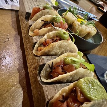 Purveyor - Ahi Tuna Poke Tacos - Tapas Bars Near Me - Huntsville, Alabama Purveyor - Ahi Tuna Poke Tacos - Tapas Bars Near Me - Huntsville, Alabama