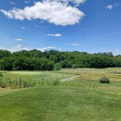 Willow Brook Golf Course - On the tee for #5 looking at the green for #4.