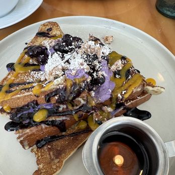 Toast Kitchen & Bakery - Ube French Toast ($17) - Breakfast & Brunch Near Me - Tustin, California Toast Kitchen & Bakery - Ube French Toast ($17) - Breakfast & Brunch Near Me - Tustin, California