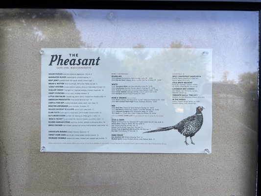 Menu photo 3 The Pheasant Dennis, MA Menu photo 3 The Pheasant Dennis, MA