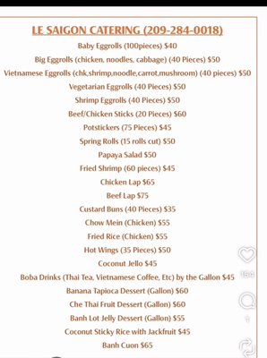 Menu photo 1 Le Saigon Modesto, CA Menu photo 1 Le Saigon Modesto, CA