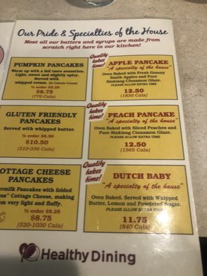 Menu photo 1 The Original Pancake House Eugene, OR