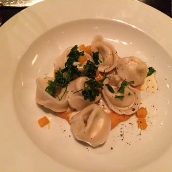 Posto - tortellini with maine crab, butternut vellutata, and parmesan crema - Italian Near Me - Somerville, Massachusetts