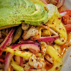 Marisco Sayulita Nayarit - Aguachile Rojo - watch out, it's veeeeery spicy!