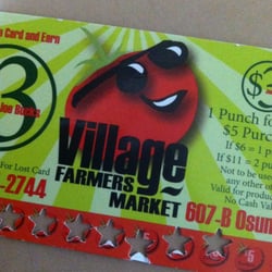 Village Farmers Market - Use those Joe bucks!