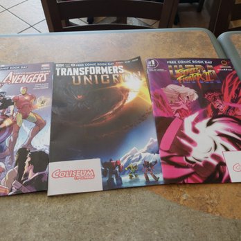 Coliseum of Comics - Free Comic Book Day today. You get 3 issues. Get em before they're gone. - Comic Books Near Me - Tampa, Florida Coliseum of Comics - Free Comic Book Day today. You get 3 issues. Get em before they're gone. - Comic Books Near Me - Tampa, Florida