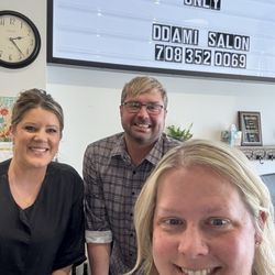 D'Dami Salon  - Amy, lance and myself.