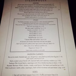 Hudson Bar & Grill - Menu