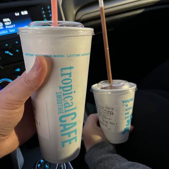 Tropical Smoothie Cafe - Strawberry Banana smoothie and chocolate smoothie - Juice Bars & Smoothies Near Me - High Point, North Carolina