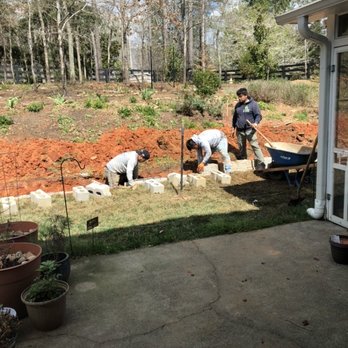 Andrew Hardscape and Landscaping - Backyard wall solution to erosion and water drainage. - Landscaping Near Me Andrew Hardscape and Landscaping - Backyard wall solution to erosion and water drainage. - Landscaping Near Me