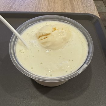 Juicy Box - K5. Durian Coconut Milk Sago with Durian Ice Cream (16oz) - Taiwanese Near Me - Houston, Texas