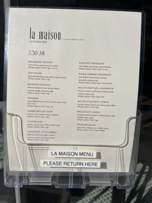 Menu photo 8 La Maison by Cafe Dear Leon Baltimore, MD