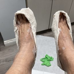 Getting a mold for orthotics! Getting a mold for orthotics!