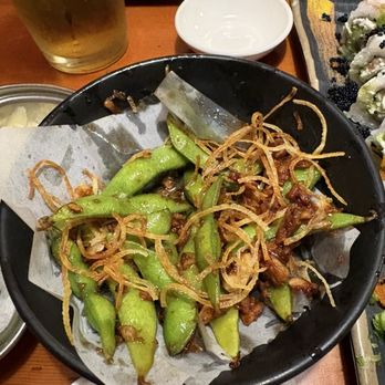 Haku Sushi - Garlic edamame... so good - Japanese Near Me - Santa Rosa, California Haku Sushi - Garlic edamame... so good - Japanese Near Me - Santa Rosa, California