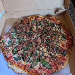 Pizzeria Da Vinci - Spinach and Bacon pizza