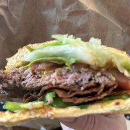 Single patty burger
