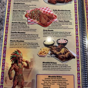 Pollo Shaddai - Menu - Chicken Shop Near Me - Fairfield, Ohio
