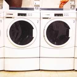 Shoreview Wash & Dry - A row of Maytag commercial washers