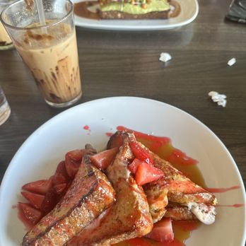 Tryst Cafe - Strawberry Custard French Toast and Avocado Toast. - Breakfast & Brunch Near Me - Chandler, Arizona