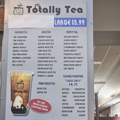 Menu photo 1 Totally Tea Redding, CA