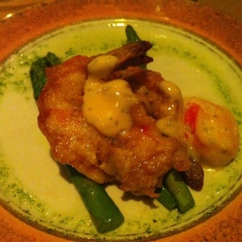 Pamplemousse Grille - Prawn Oscar, Alaskan King Crab and Asparagus - New American Near Me - Solana Beach, California Pamplemousse Grille - Prawn Oscar, Alaskan King Crab and Asparagus - New American Near Me - Solana Beach, California