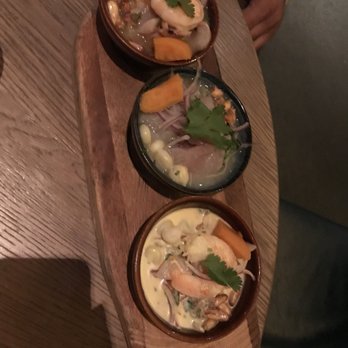 Pisco Y Nazca - Ceviche sampler - Gastropubs Near Me - Kendall, Florida Pisco Y Nazca - Ceviche sampler - Gastropubs Near Me - Kendall, Florida