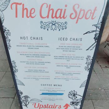 The Chai Spot - Menu- Oct 2025 - Home Decor Near Me - Sedona, Arizona The Chai Spot - Menu- Oct 2025 - Home Decor Near Me - Sedona, Arizona