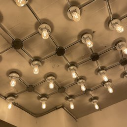 Love this fixture in the elevator hallway