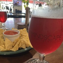Chips and salsa and hard kombucha Chips and salsa and hard kombucha