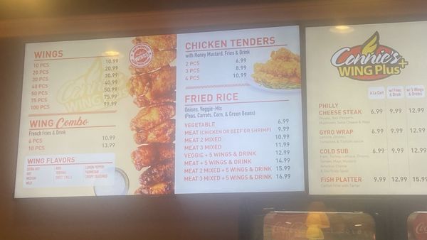 Menu photo 3 Connie's Wing Plus Arlington, TX