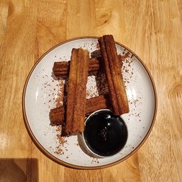 Churros with "Spanish" chocolate Churros with "Spanish" chocolate
